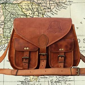 14 Inch Leather crossbody bags Purse Women Shoulder Bag Satchel Ladies Tote Travel Purse full grain Leather