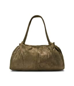 hobo prima medium handbag for women – leather construction with magnetic closure, roomy and chic hand bag golden fir one size one size