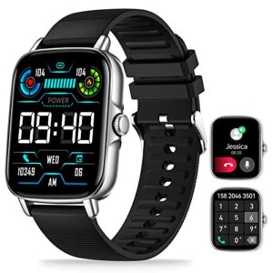 smart watch 2022 bluetooth call & text receive/dial smartwatch for android & ios phone with 1.7″ hd touch screen fitness activity tracker with heart rate sleep monitor pedometer smart watch for women