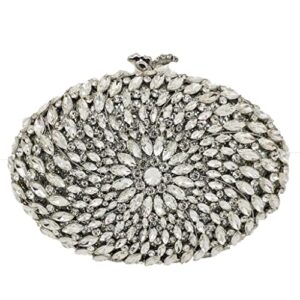 zlxdp hollow out dazzling crystal women evening bags hard case ladies party clutch wedding handbag (color : e, size : 1)