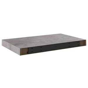 SCARSON Floating Wall Shelf Concrete Gray 19.7"x9.1"x1.5" MDF Gray (1.54KG/3.388LB)