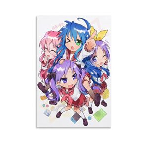 anime lucky star poster decorative painting canvas wall posters and art picture print modern family bedroom decor posters 12x18inch(30x45cm)