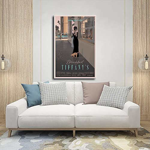 Breakfast at Tiffany's Movie Canvas Poster Bedroom Decor Sports Landscape Office Room Decor Gift Unframe-style 12x18inch(30x45cm)