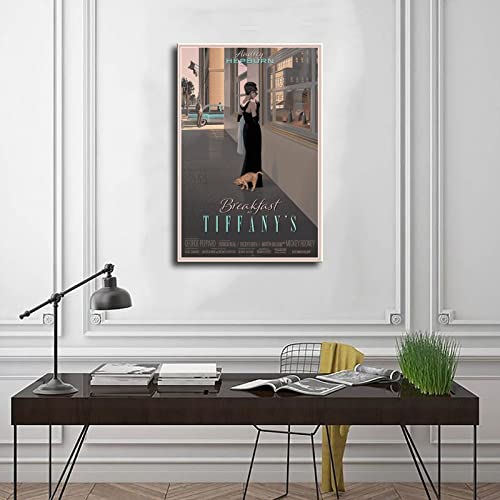 Breakfast at Tiffany's Movie Canvas Poster Bedroom Decor Sports Landscape Office Room Decor Gift Unframe-style 12x18inch(30x45cm)