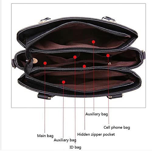 Tote Bag Fashion Leather Crossbody Bags for Women Casual Ladies Purse Satchel Shoulder Bags Large Capacity Handbags