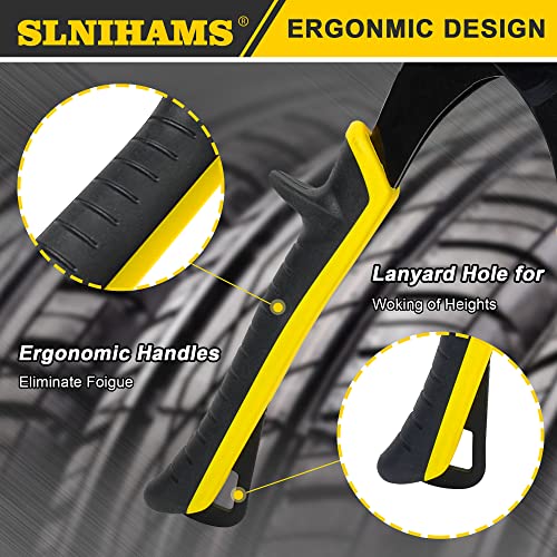 SLNIHAMS 5-Blade Hand Crimper Sheet Metal Tools, Hvac Tool for 24-28 Gauge Duct Work Downspout and Stove Pipe, 10-1/2" Sheet Metal Crimper Gutter End Cap Duct Crimping Tool