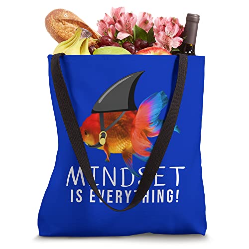 Everything Is Mindset Shark Vintage Fin Goldfish Tote Bag