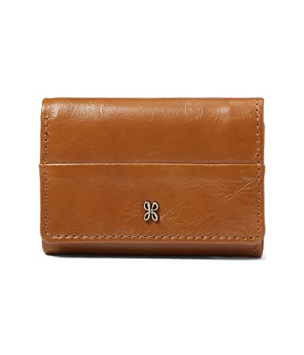 HOBO Jill Mini Wallet for Women - Leather Construction with Snap Closure, Polyester Lining, Classy and Elegant Look Truffle One Size One Size