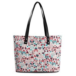 womens handbag japanese style patterns leather tote bag top handle satchel bags for lady