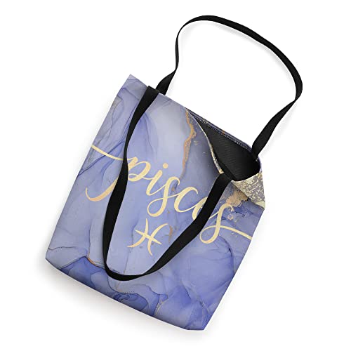 Pisces Star Zodiac Sign Constellation Astrology Black Tote Bag