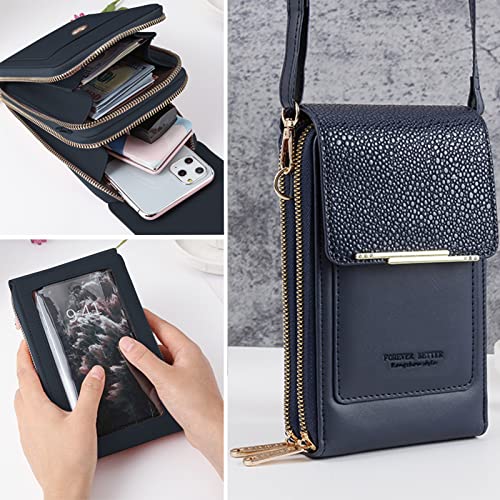 Yanvan Small Crossbody Cell Phone Purse for Women, Mini Satchel Shoulder Handbag Wallet with Credit Card Slots