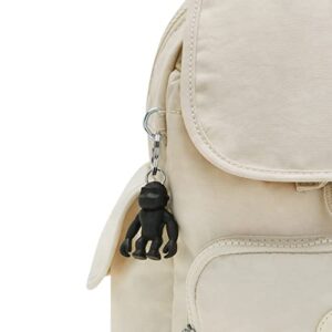 Kipling Women's City Pack Mini Backpack, Lightweight Versatile Daypack, Nylon School Bag, Light Sand, One Size