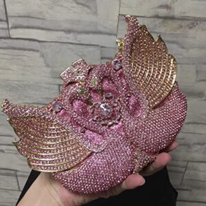 ZLXDP Swan Shape Clutch Bag Evening Bag Crystal Clutch Hand Bags Purse Wallet Wedding Package (Color : D, Size : 1)