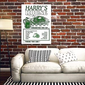 UVAVO Harry Style Poster For Room Decor Green Posters House Music Album Menu List Wall Art Legendary Artist Cover Fashion Cool Rock Singer Dining Living 12X16inch Unframed