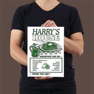 UVAVO Harry Style Poster For Room Decor Green Posters House Music Album Menu List Wall Art Legendary Artist Cover Fashion Cool Rock Singer Dining Living 12X16inch Unframed