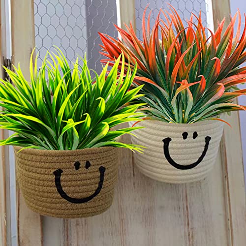 AUMVEYI 8 Pcs Outdoor Fake Plants UV Resistant Artificial Tall Grass Plants Faux Tropical Flowers Bushes Décor Fall Winter Summer Planters Patio Front Door Porch Plastic Greenery & Shrubs Decoration