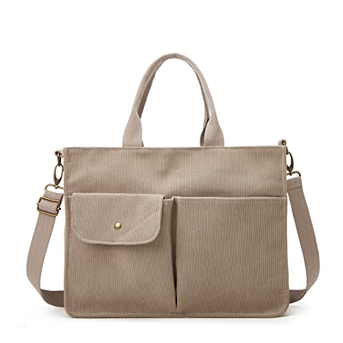 Tote Bag for Women Corduroy Shoulder Bag Handbag Casual Tote Purse Corduroy Large Capacity Hobo Bag Crossbody Bag Handbag