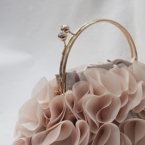 ZLXDP Handbags Women Flower Bags Floral Bride Totes Casual Day Clutch