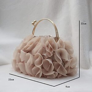 ZLXDP Handbags Women Flower Bags Floral Bride Totes Casual Day Clutch