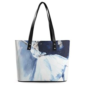 womens handbag ballerina girl leather tote bag top handle satchel bags for lady