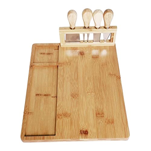 ＫＬＫＣＭＳ Kitchen Bamboo Cheese Board Chopping Board Wedding Gifts for Cheese Lovers