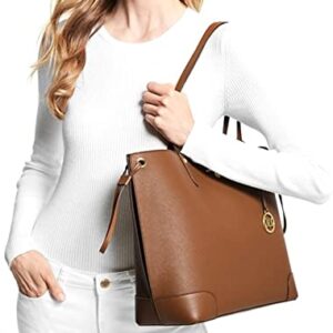 MICHAEL MICHAEL KORS Women's Edith Large Saffiano Leather Tote Bag Luggage