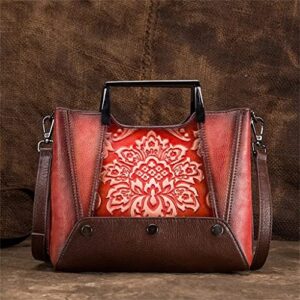 lhllhl ladies crossbody shoulder tote bag handbag vintage embossed crossbody bag tote bag (color : c, size : 23cm (l)*12cm(d)*17cm (t))