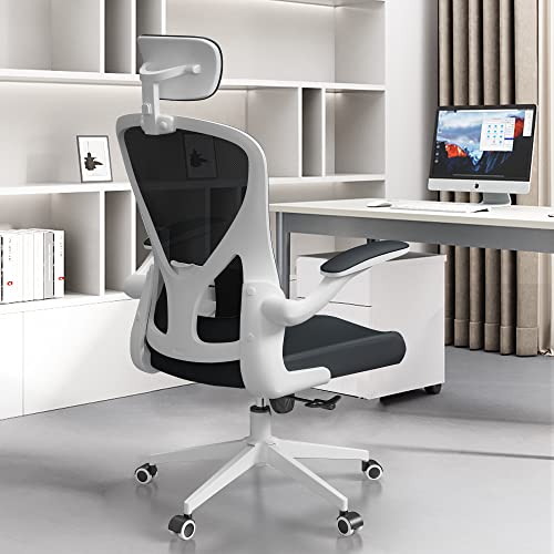 SICHY AGE Ergonomic Chair with Headrest Big and Tall Office Chair Computer Desk Chair Swivel Desk Chair Adjustable Headrest Lumbar Support Office Chair 450 lbs Heavy Duty Office Chair with Metal Base