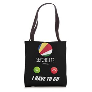 seychelles flag souvenir seychelles is calling tote bag