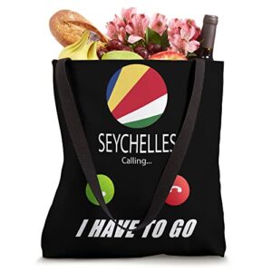 Seychelles Flag Souvenir Seychelles is calling Tote Bag