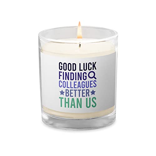 Good Luck Finding Colleagues Better Than Us Retro Vintage Candle | Funny Going Away Gifts | Good Bye Farewell Sayings