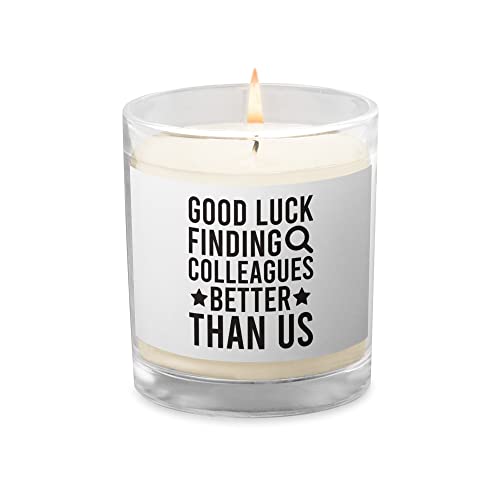 Good Luck Finding Colleagues Better Than Us Candle | Funny Going Away Gifts | Good Bye Farewell Sayings