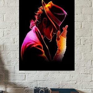 FIERZ Michael MJ Jackson Album Poster 18x24 inche/45x60cm Canvas Art Poster Prints No Framed for Wall Decoration