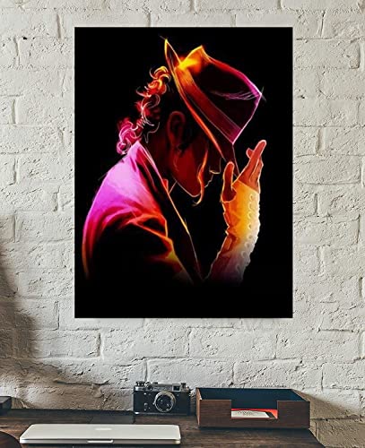 FIERZ Michael MJ Jackson Album Poster 18x24 inche/45x60cm Canvas Art Poster Prints No Framed for Wall Decoration