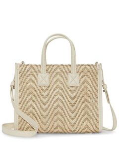 vince camuto saly small tote, warm vanilla