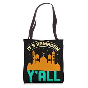 it’s ramadan y’all ramadan kareem gift for kids women men tote bag