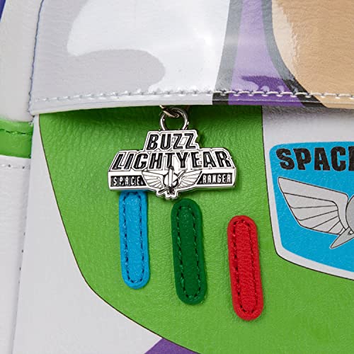 Loungefly Disney Pixar Toy Story Buzz Lightyear Womens Double Strap Shoulder Bag Mini Backpack Purse