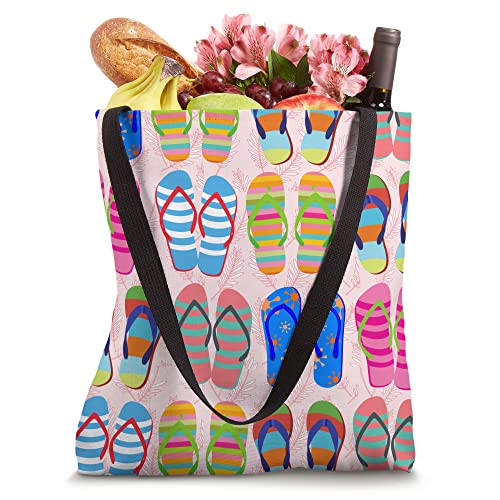 Flip Flops Beach Summer Vacation Sandals Life Aloha Women Tote Bag