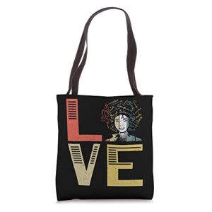 black love afrocentric black history month black pride tote bag