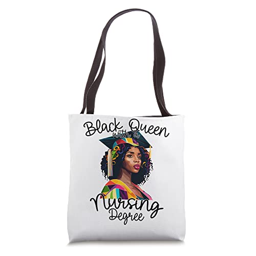 Black Queen With A Nursing Degree Nurse DNP MSN RN 2023 Tote Bag