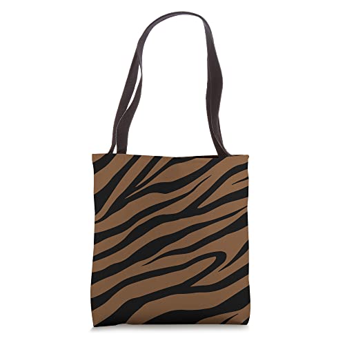 Brown Zebra Skin Print Cute Skin Animal Pattern Trendy Tote Bag