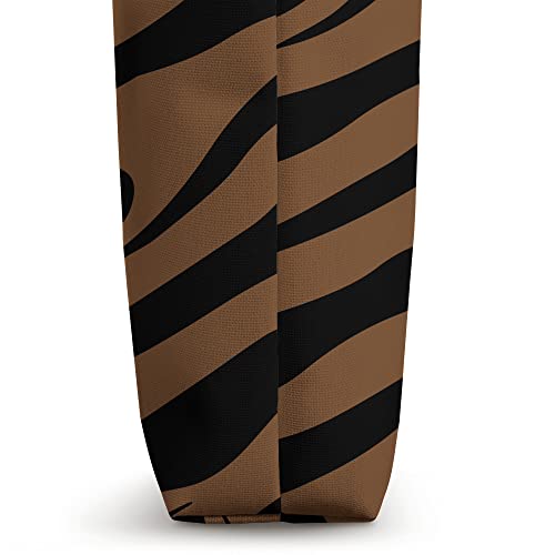 Brown Zebra Skin Print Cute Skin Animal Pattern Trendy Tote Bag