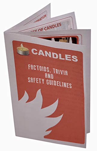 4 Pack Unscented Jumbo Candles 9" x 1½" Including The Booklet Candle Factoids Trivia & Safety Guidelines Made in The USA (Pat Blue)