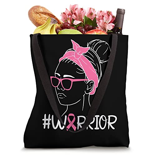 Breast Cancer Survivor #Warrior Pink Ribbon Tote Bag