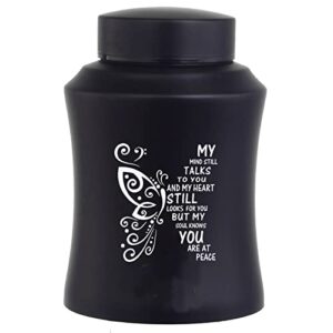 6 inchs medium urn for ashes, aluminium small urn, cremation ash urn, ashes holder, small urn for family & loved ones