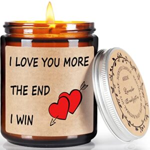 gifts for wife mothers day gifts from husband, birthday gifts for her wife – mothers day romantic gifts for her wife girlfriend, i love you anniversary ideas gifts for her, lavender scented soy candle