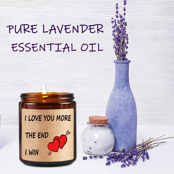 Gifts for Wife Mothers Day Gifts from Husband, Birthday Gifts for Her Wife - Mothers Day Romantic Gifts for Her Wife Girlfriend, I Love You Anniversary Ideas Gifts for Her, Lavender Scented Soy Candle