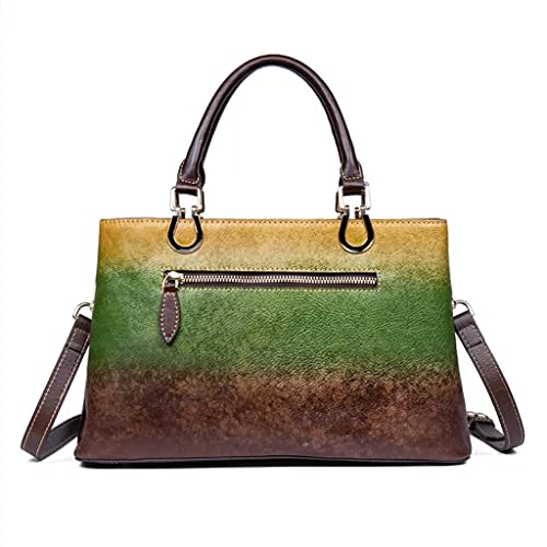 LHLLHL Women's Tote Bags Vintage Embossed Handbags Large Capacity Shoulder Bags (Color : E, Size