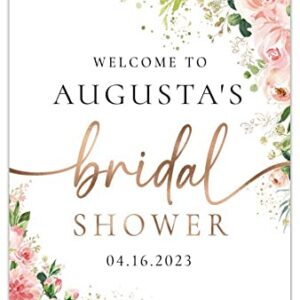 Bridal Shower Sign, Flower Bridal Shower, Greenery Shower Decoration, Greenery Welcome Sign, Custom Design, Welcome Guest Sign