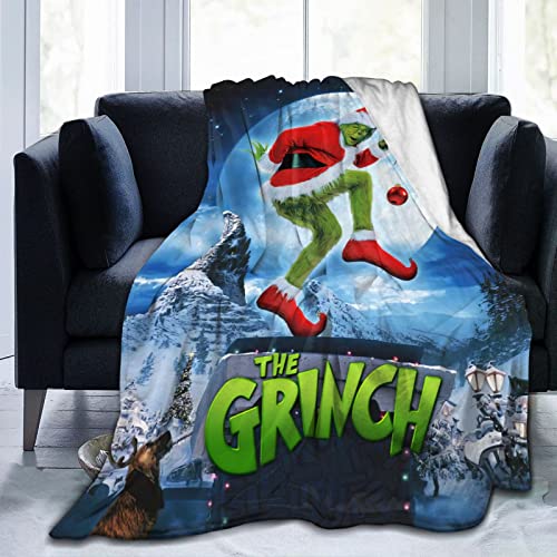 Christmas Blanket Ultra Soft Flannel Fleece Warm Xmas Throw Blanket for Living Room Bedroom Decoration Bed Couch 50*40in